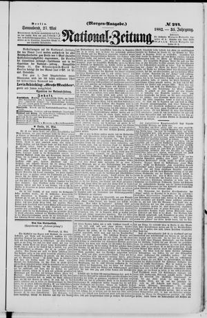 Nationalzeitung vom 27.05.1882