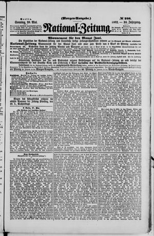 Nationalzeitung vom 28.05.1882
