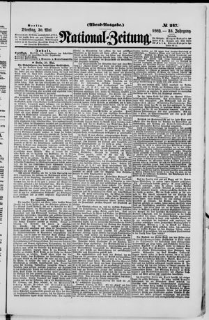 Nationalzeitung vom 30.05.1882