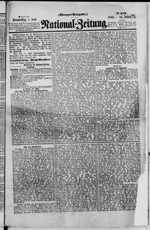 Nationalzeitung on Jun 1, 1882