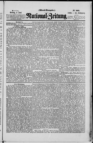 Nationalzeitung vom 02.06.1882