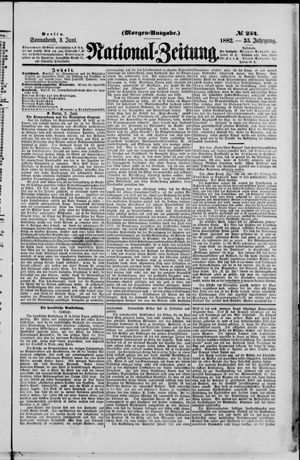 Nationalzeitung vom 03.06.1882