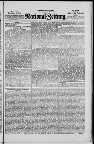 Nationalzeitung vom 06.06.1882