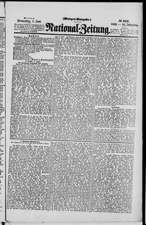 Nationalzeitung on Jun 8, 1882