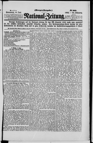National-Zeitung vom 10.06.1882
