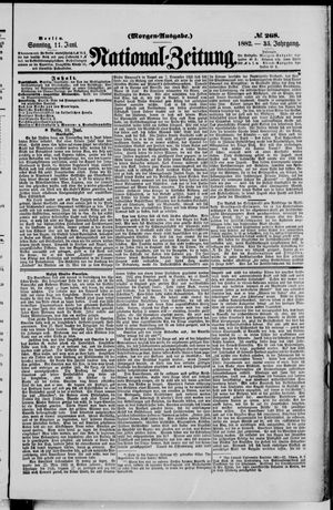 Nationalzeitung vom 11.06.1882