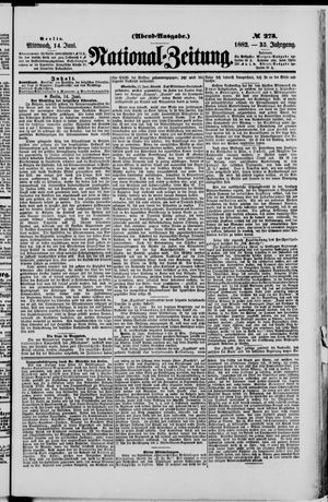 Nationalzeitung on Jun 14, 1882