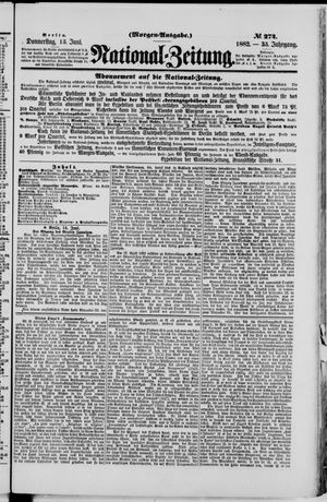 Nationalzeitung vom 15.06.1882