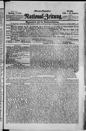 Nationalzeitung on Jun 18, 1882