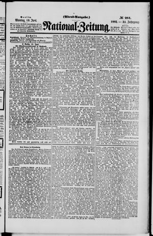 Nationalzeitung vom 19.06.1882