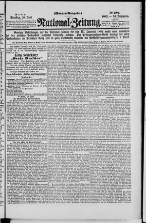 Nationalzeitung vom 20.06.1882