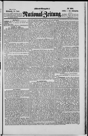 National-Zeitung vom 21.06.1882
