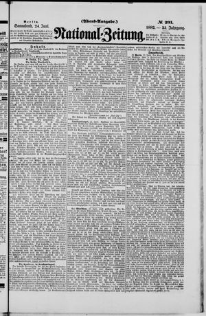 Nationalzeitung vom 24.06.1882