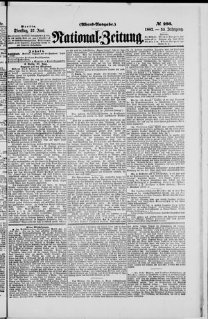 Nationalzeitung on Jun 27, 1882