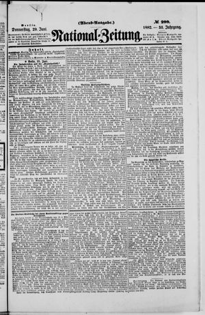 National-Zeitung vom 29.06.1882
