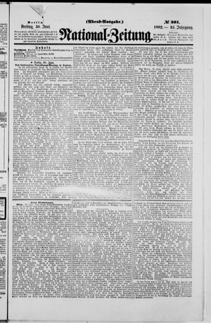 Nationalzeitung vom 30.06.1882