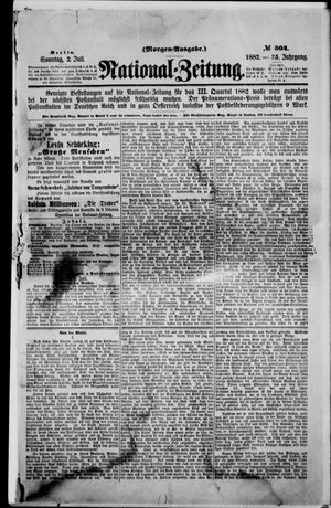 Nationalzeitung vom 02.07.1882