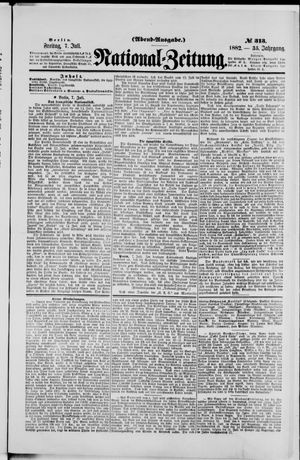 Nationalzeitung vom 07.07.1882