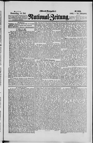 Nationalzeitung vom 13.07.1882