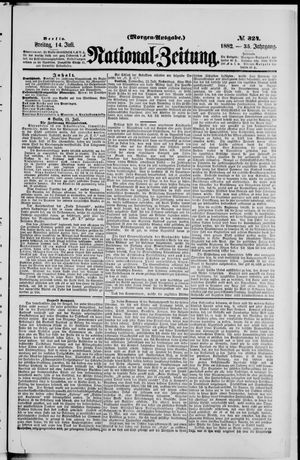 Nationalzeitung vom 14.07.1882