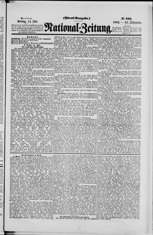 Nationalzeitung vom 14.07.1882