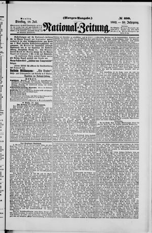 Nationalzeitung vom 18.07.1882