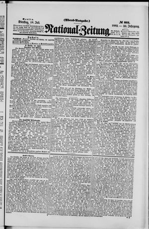 Nationalzeitung on Jul 18, 1882