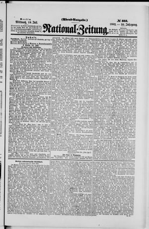 National-Zeitung on Jul 19, 1882