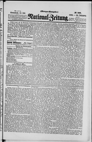 Nationalzeitung vom 22.07.1882