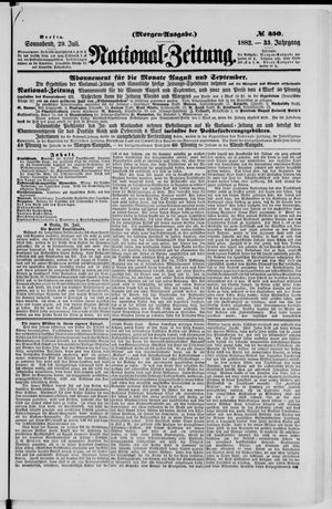 Nationalzeitung vom 29.07.1882