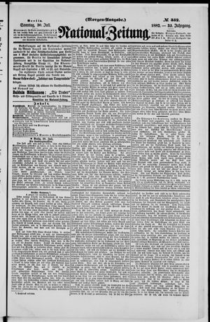 Nationalzeitung vom 30.07.1882
