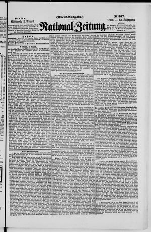 Nationalzeitung on Aug 2, 1882