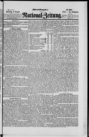 Nationalzeitung on Aug 8, 1882