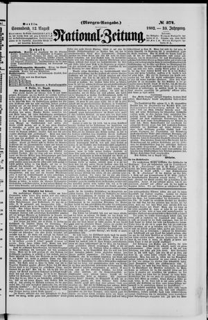 Nationalzeitung vom 12.08.1882