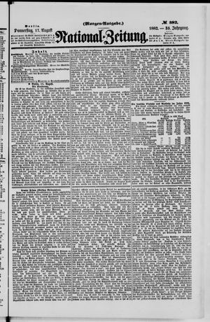 Nationalzeitung vom 17.08.1882