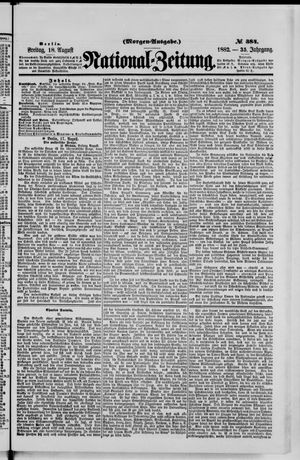 Nationalzeitung vom 18.08.1882