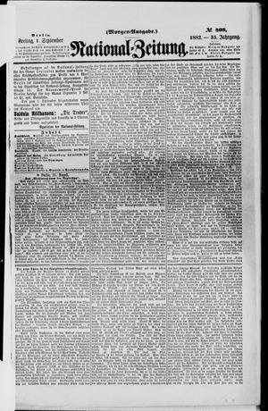 Nationalzeitung vom 01.09.1882