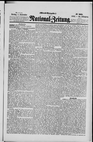 Nationalzeitung vom 01.09.1882