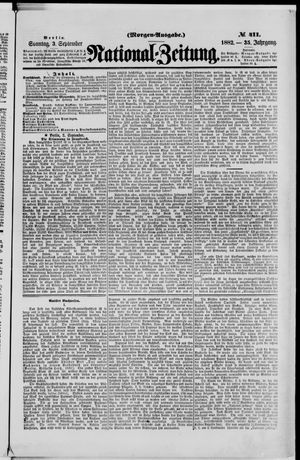 Nationalzeitung vom 03.09.1882