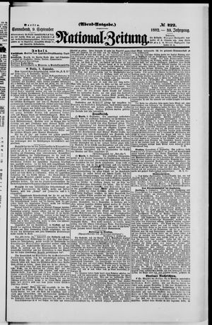 Nationalzeitung vom 09.09.1882