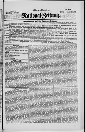 Nationalzeitung vom 03.10.1882