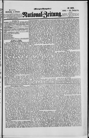 Nationalzeitung vom 04.10.1882