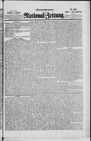 Nationalzeitung vom 06.10.1882