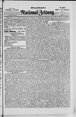 Nationalzeitung vom 24.10.1882