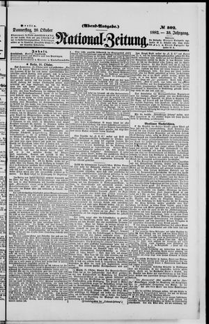 Nationalzeitung vom 26.10.1882