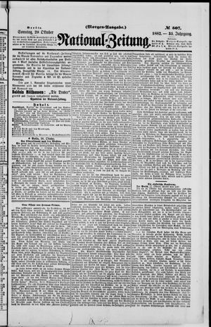 Nationalzeitung vom 29.10.1882