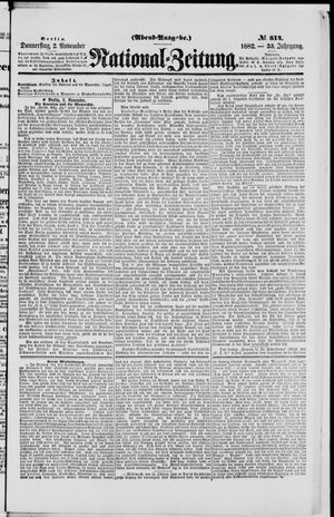 Nationalzeitung vom 02.11.1882