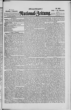 Nationalzeitung on Nov 7, 1882