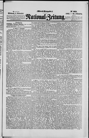 Nationalzeitung vom 08.11.1882