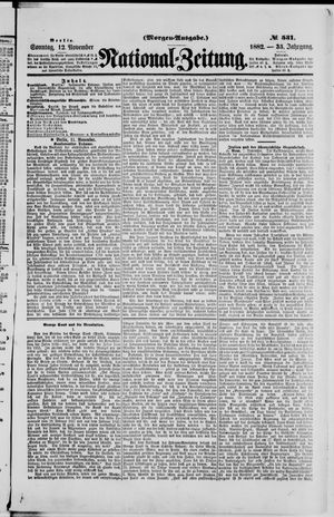 Nationalzeitung vom 12.11.1882